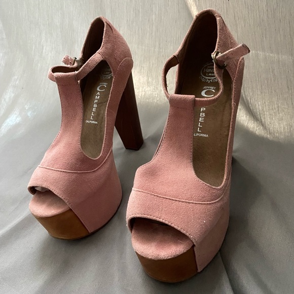 Jeffrey Campbell Foxy Wood Suede
Pink Heels Size 7 - Picture 11 of 13